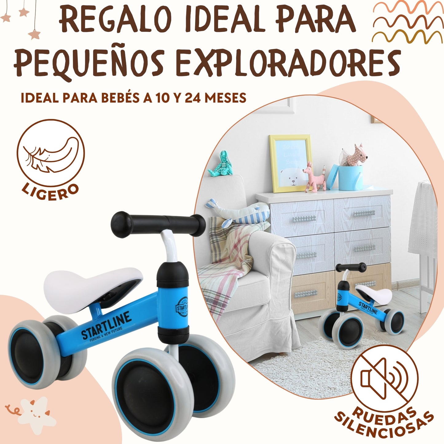 Correpasillos bebe Azul