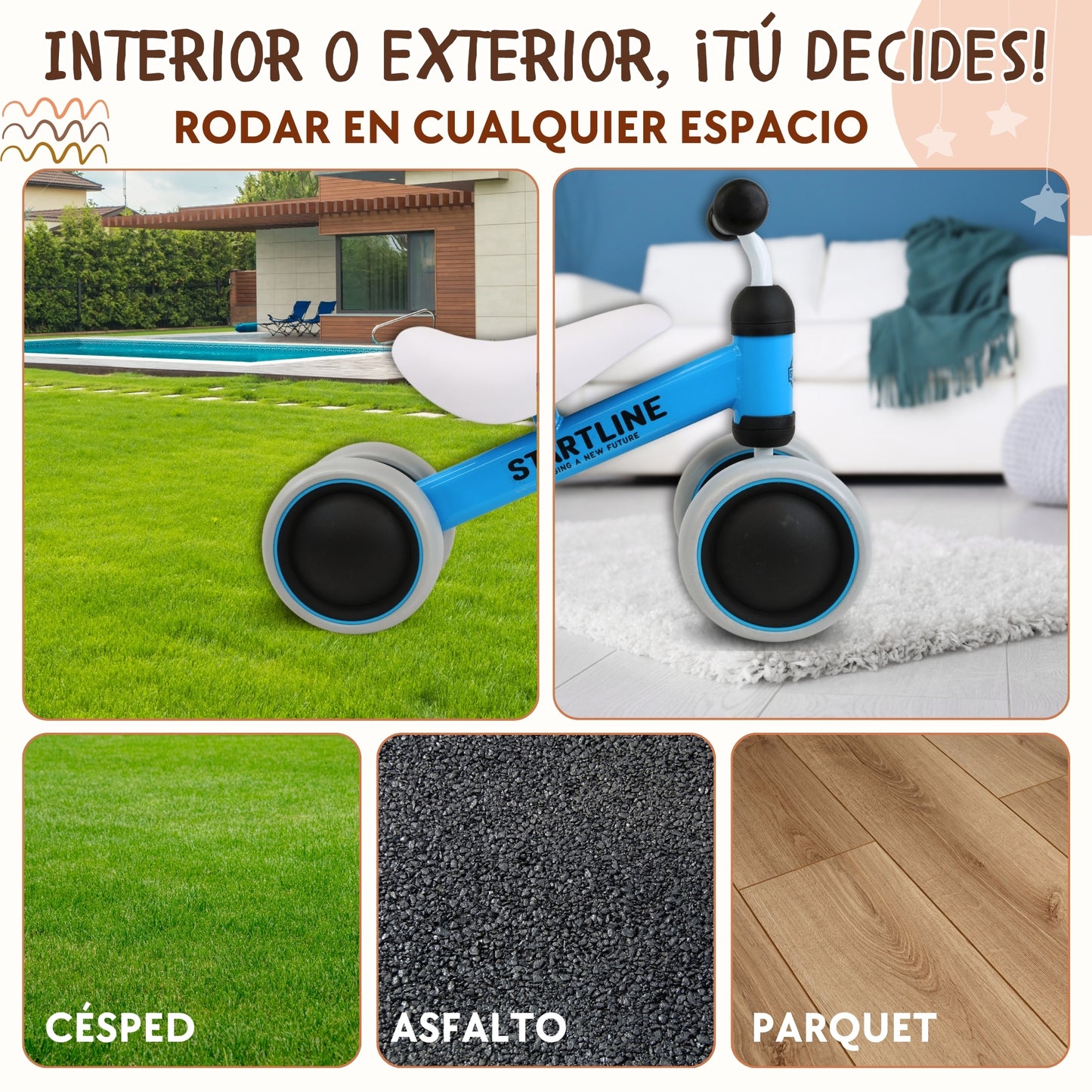 Correpasillos bebe Azul