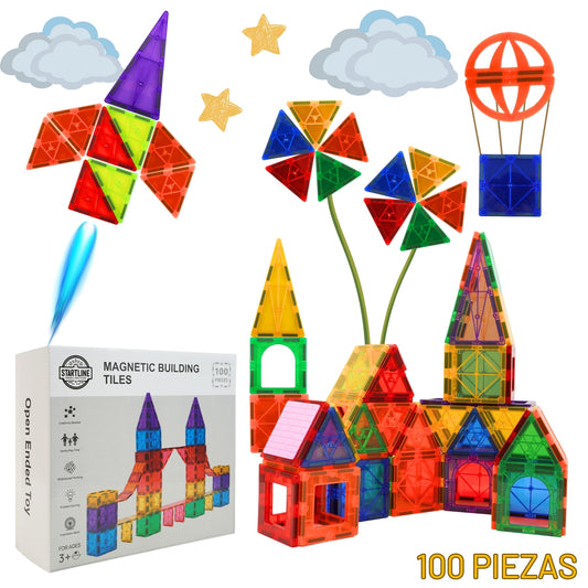 Bloques Magnéticos de Construcción (100 piezas)