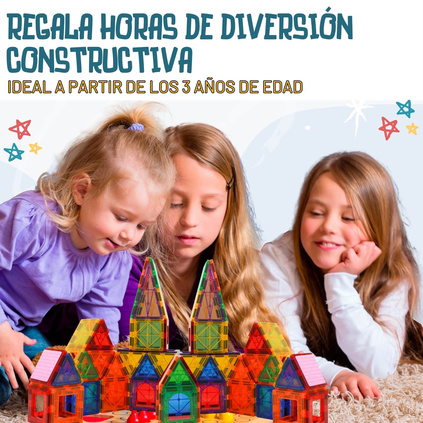Bloques Magnéticos de Construcción (100 piezas)