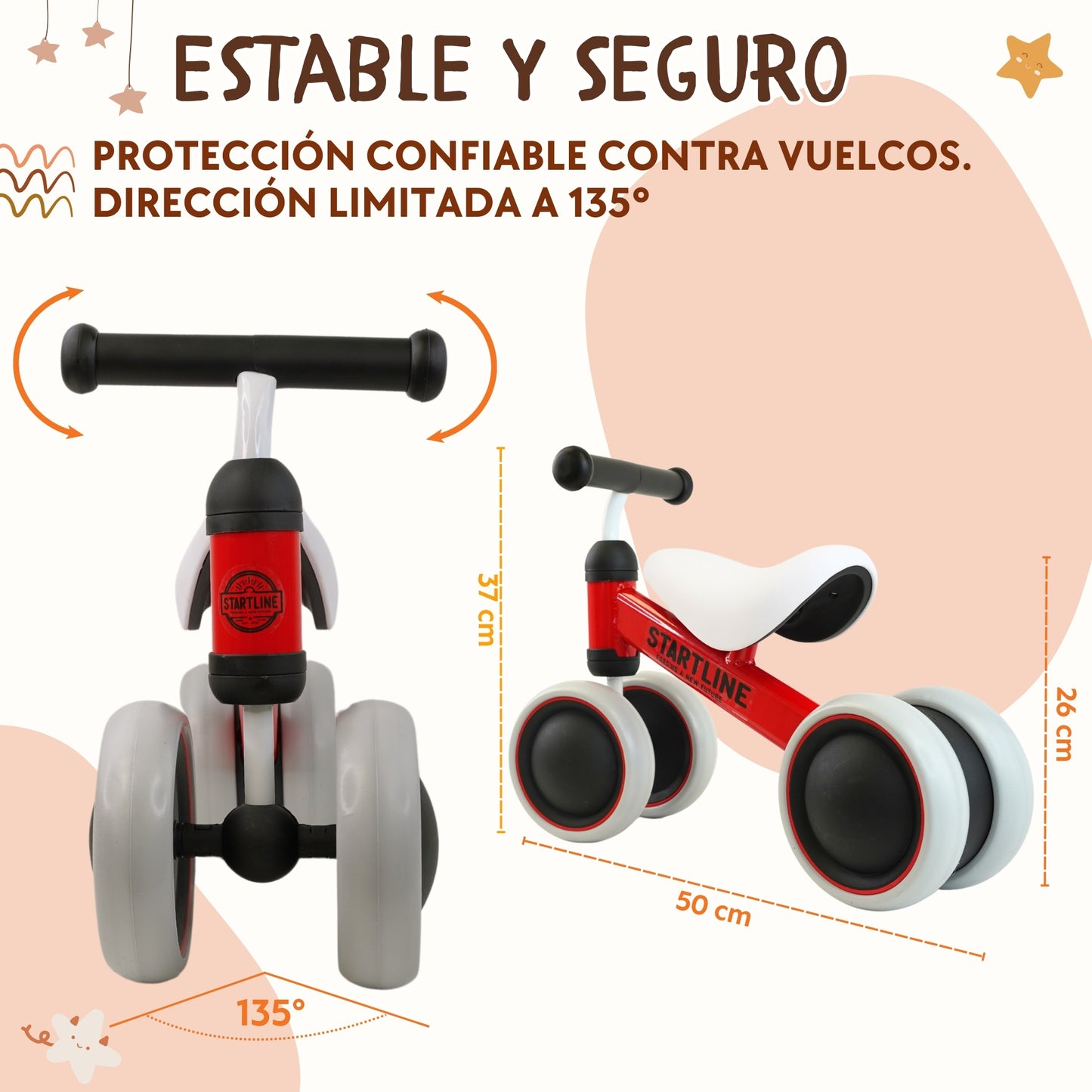 Correpasillos bebe Rojo