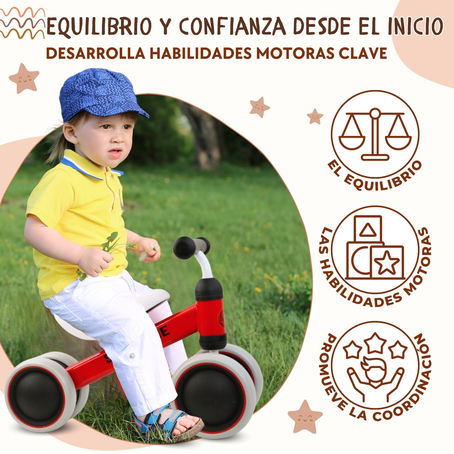 Correpasillos bebe Rojo